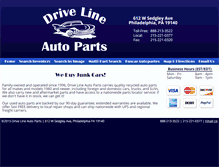 Tablet Screenshot of drivelineautoparts.com